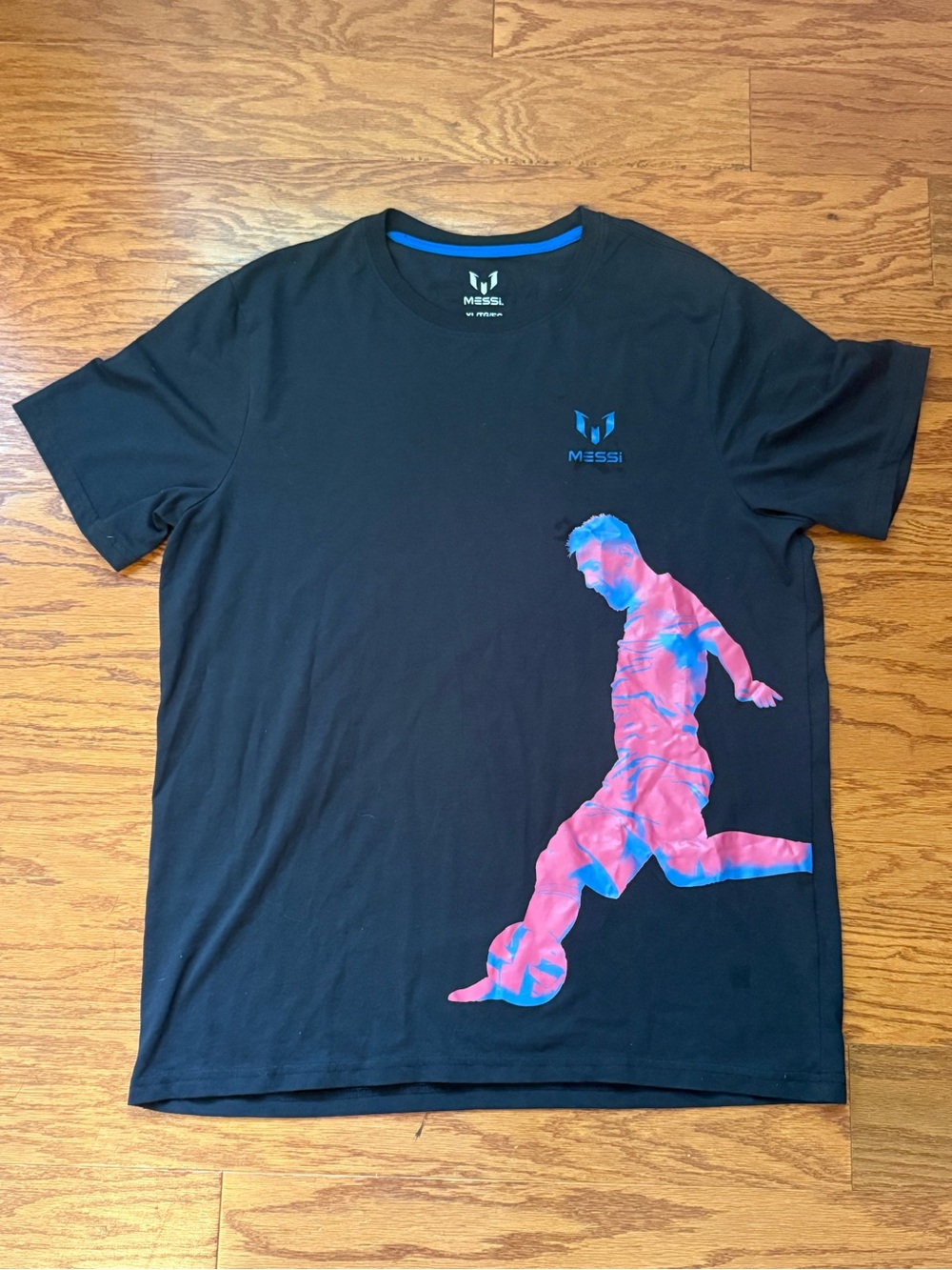 Lionel Messi Men's Black Kick Tee Sz XL GUC